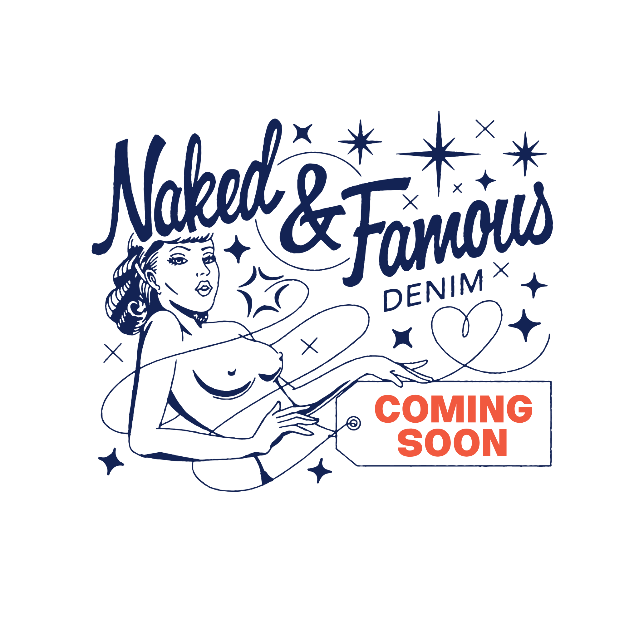 Wide Wild West - 2x1 Dungaree Nep Denim - Mid Indigo by Naked & Famous Denim