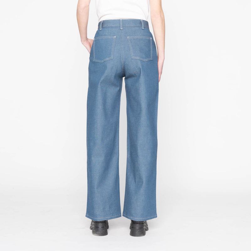 Maudie - Antique Blue Denim Stretch - Antique Blue