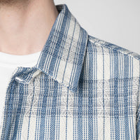 Work Shirt - Asagi Sashiko - White