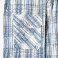 Work Shirt - Asagi Sashiko - White