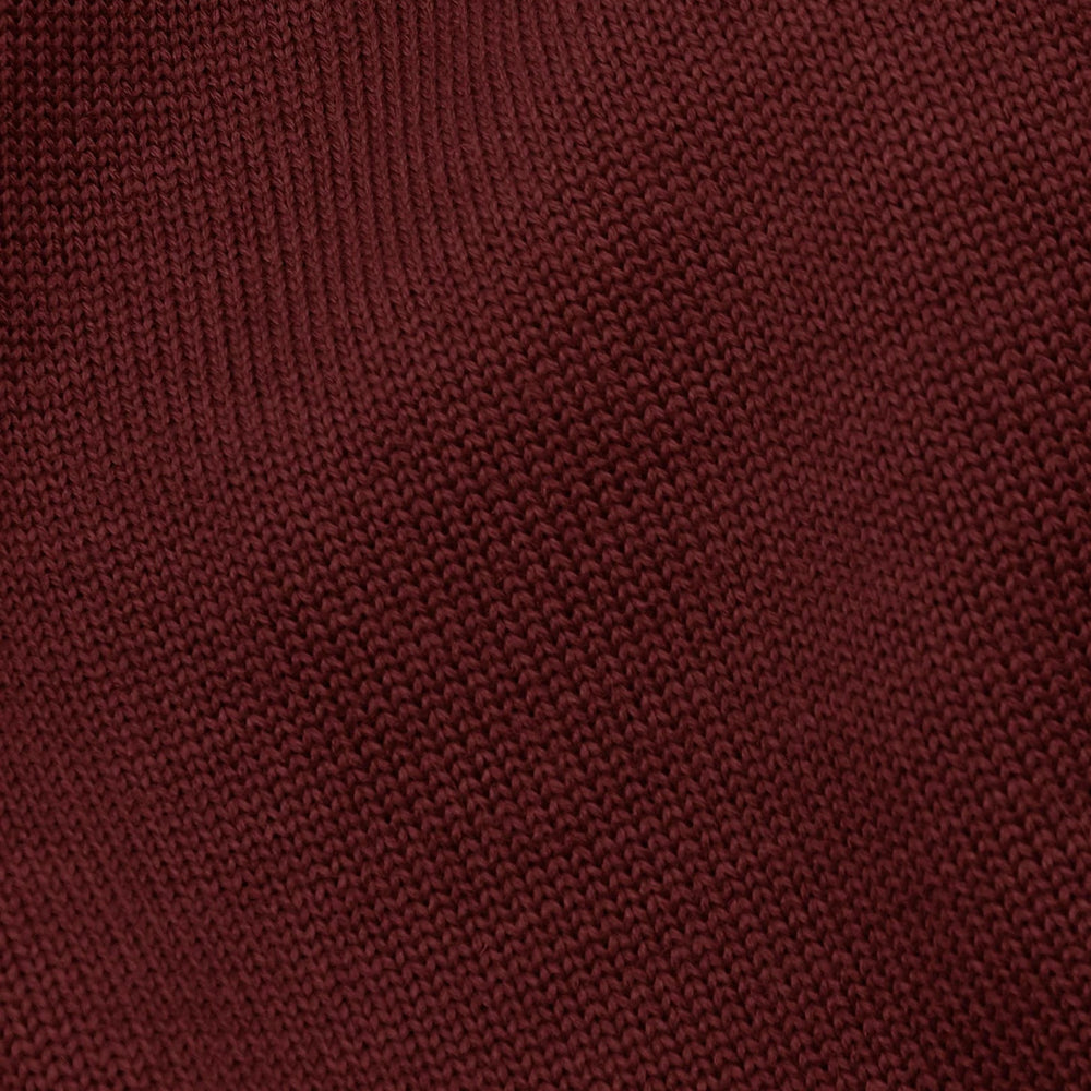 Classic Cardigan - Burgundy Wool Knit by Dehen 1920