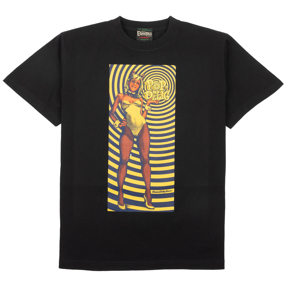 Pop Delic Girl T-Shirt - Black by Erostika by Rockin'Jelly Bean