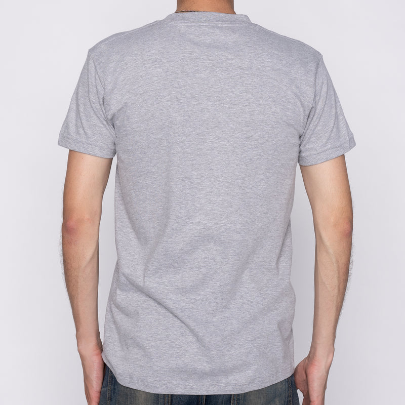 Pocket Tee - Heather Grey + Heavyweight Stripe Grey | Naked & Famous Denim