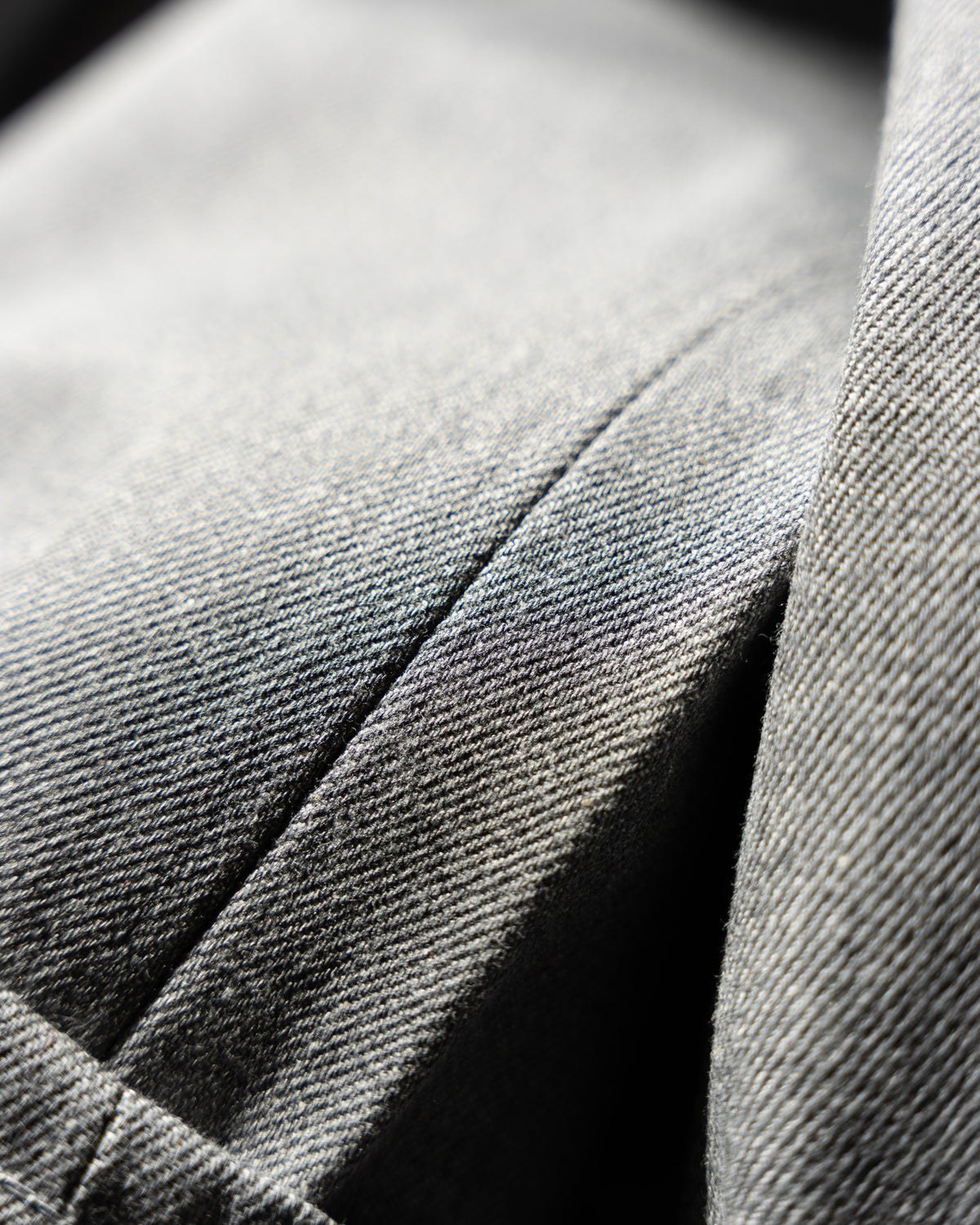 Heather Grey Selvedge: Blended Before Spinning