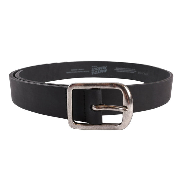 Thick Belt - 7mm Bovine Leather - Black by Naked & Famous Denim