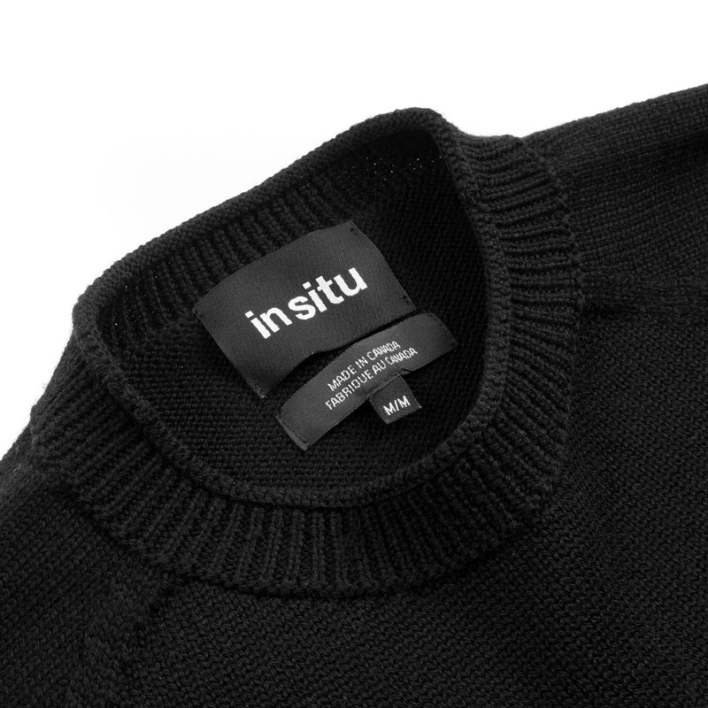 In Situ - V2 Merino Wool Heavyweight Crewneck - Rovigo (Black)