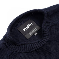 In Situ - V2 Merino Wool Heavyweight Crewneck - Reno (Navy)