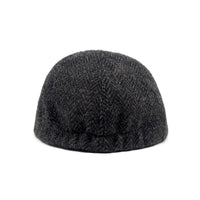 Classic 6 Panel Cap Harris Tweed - Charcoal