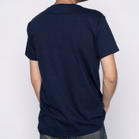 Pocket Tee - Navy + Triple Yarn Twill Check Brush - Navy