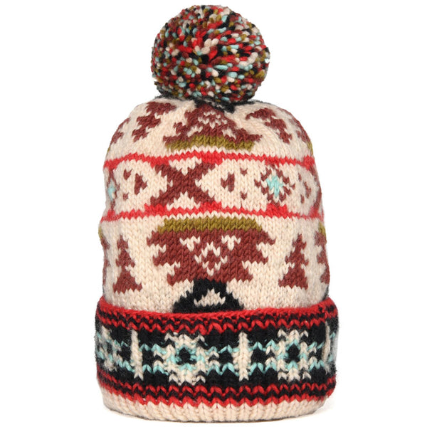 Double Cuff Cap Navajo #1 - Tan