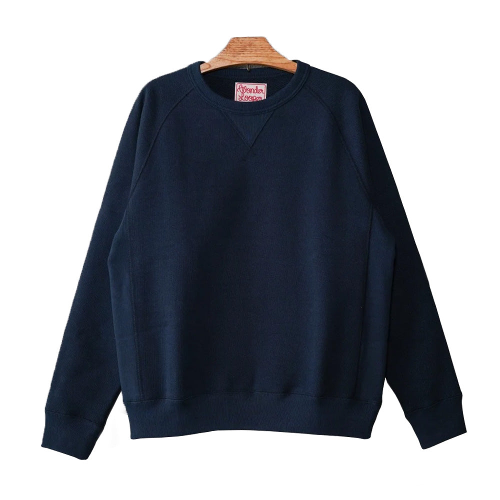 Pullover Crewneck - Double Heavyweight - Navy by Wonder Looper