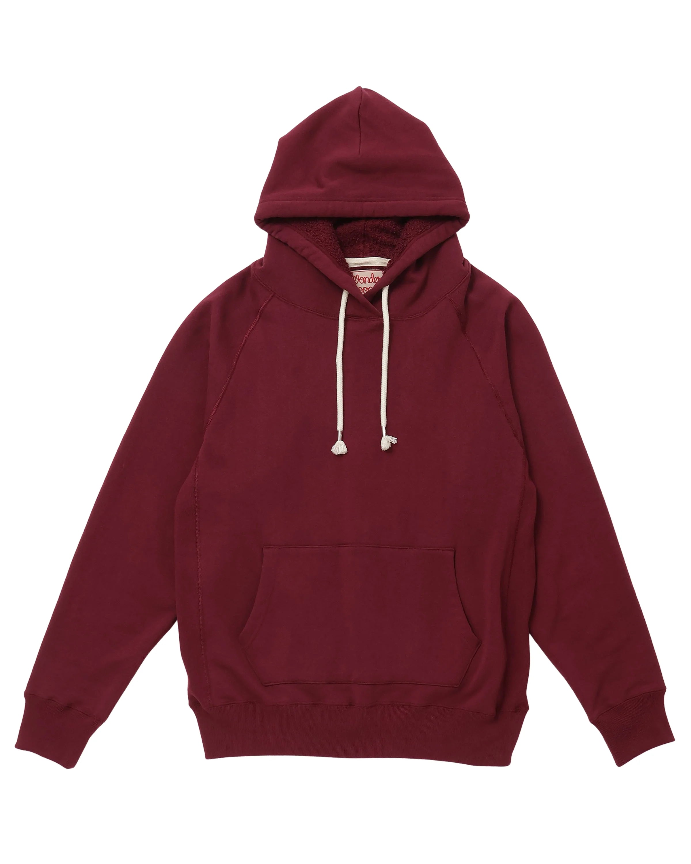 Pullover Hoodie - Super Looper French Terry - Burgundy by Wonder Looper