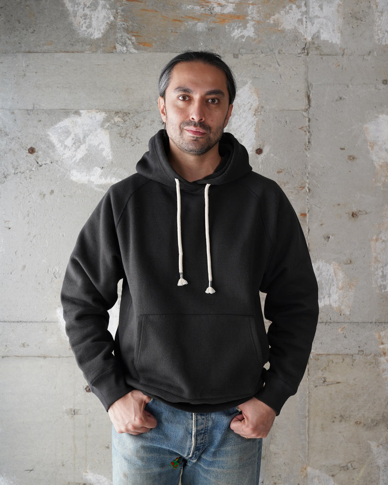 Pullover Hoodie - 701gsm Double Heavyweight French Terry - Sumi Black