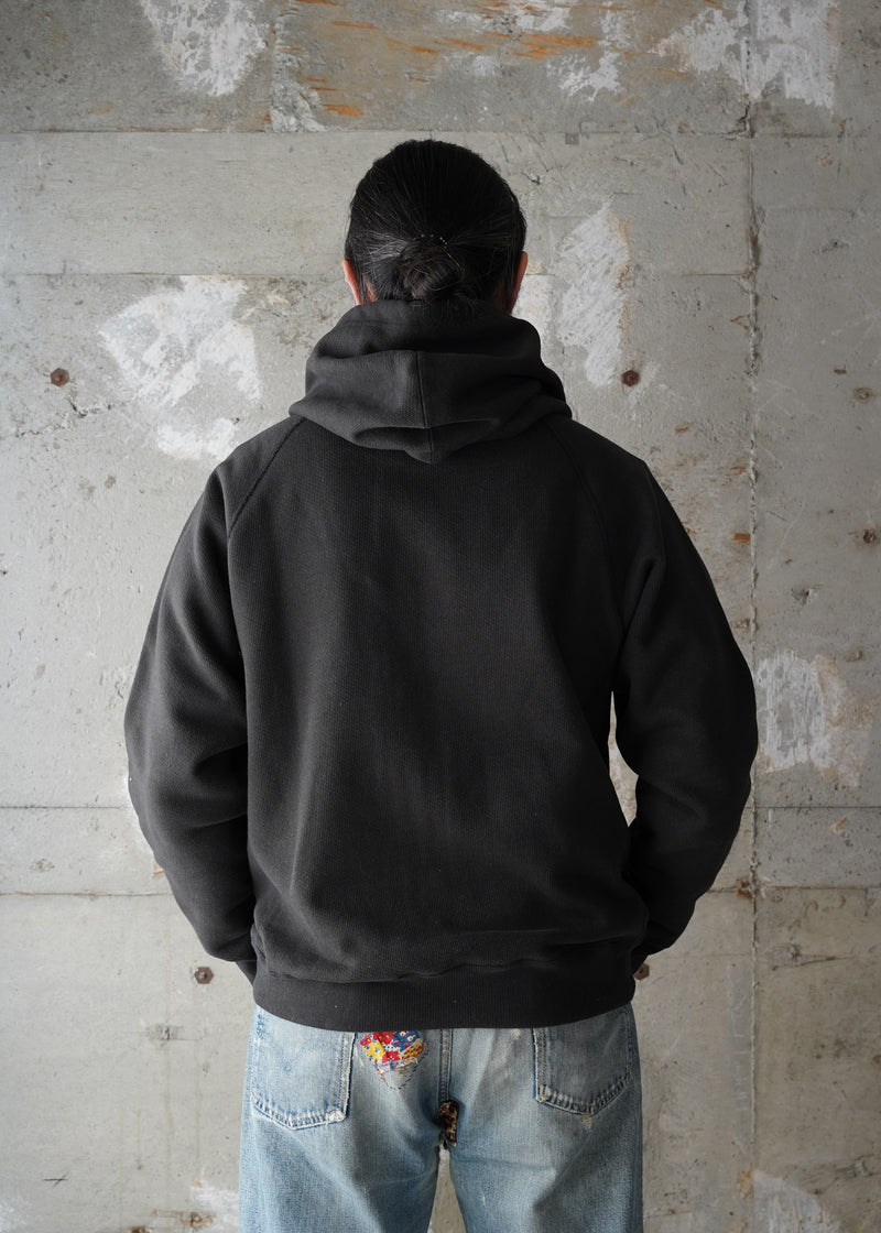 Pullover Hoodie - 701gsm Double Heavyweight French Terry - Sumi Black