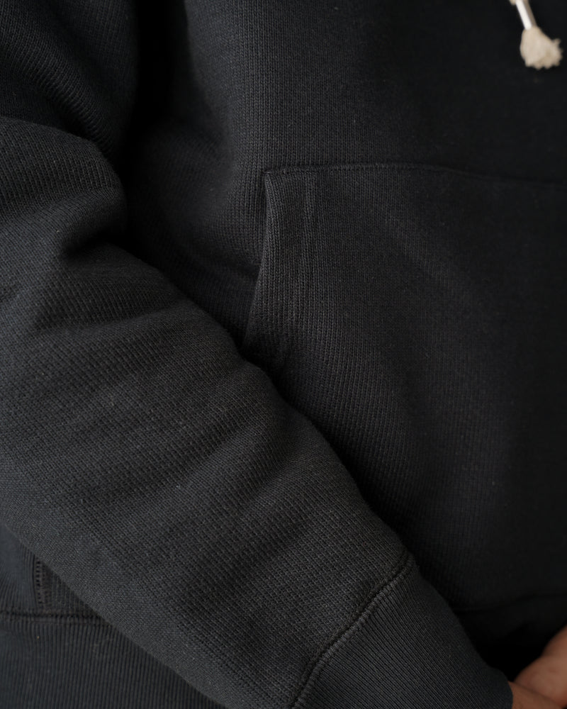 Pullover Hoodie - 701gsm Double Heavyweight French Terry - Sumi Black