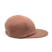 Classic 6 Panel Cap Acrylic Wool Short Brim - Coral