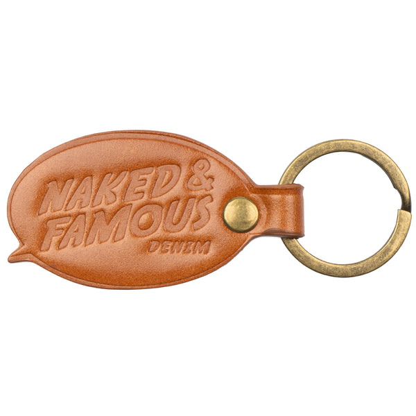 Leather Key Charm - Shell Cordovan - Cognac