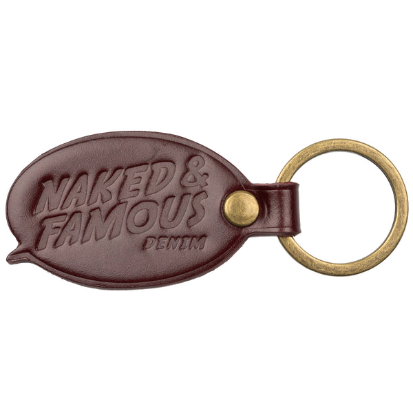 Leather Key Charm - Shell Cordovan - Oxblood
