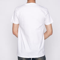 Pocket tee - White + Kimono Print - Scales | Naked & Famous Denim