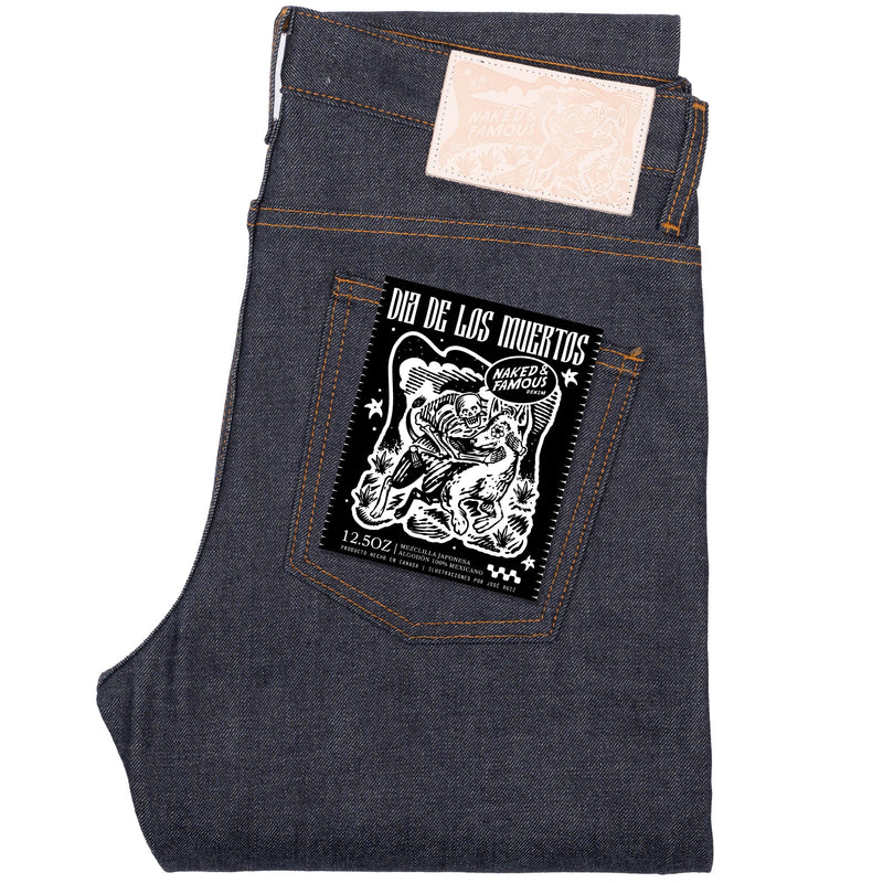 Super Guy - Dia De Los Muertos Selvedge - Indigo