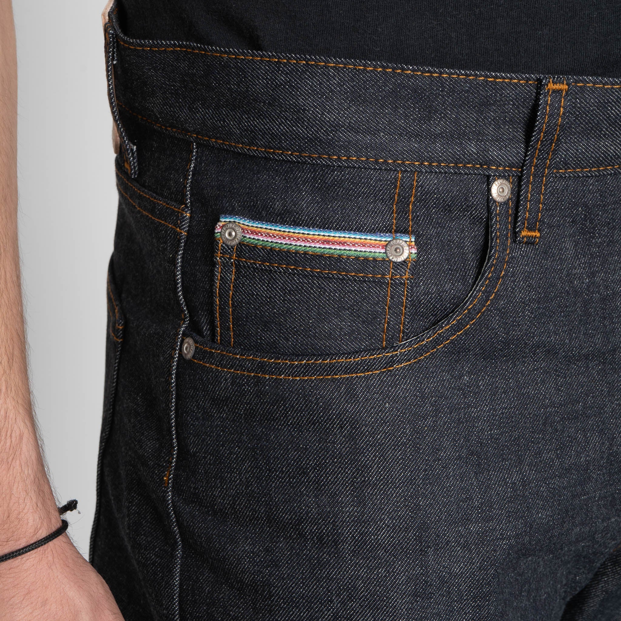 Strong Guy - Dia De Los Muertos Selvedge - Indigo by Naked & Famous Denim