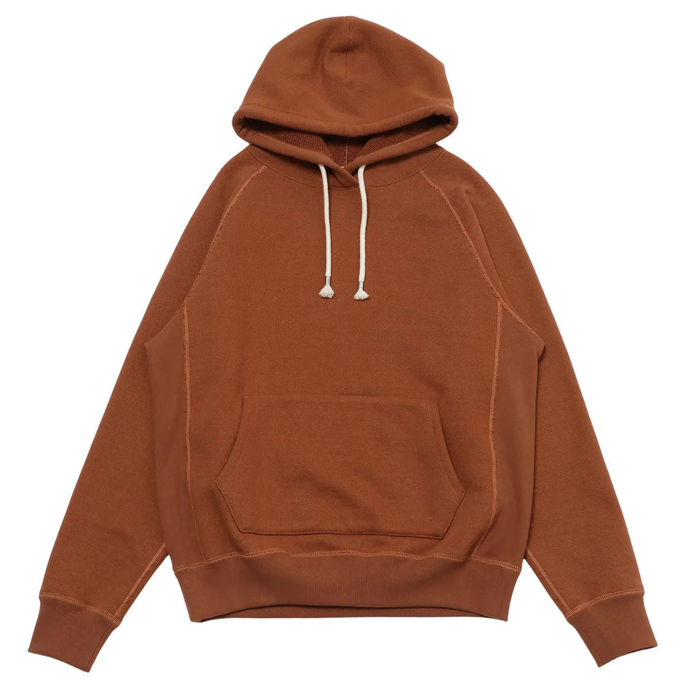 Pullover Hoodie - Double Heavyweight - Rust by Wonder Looper