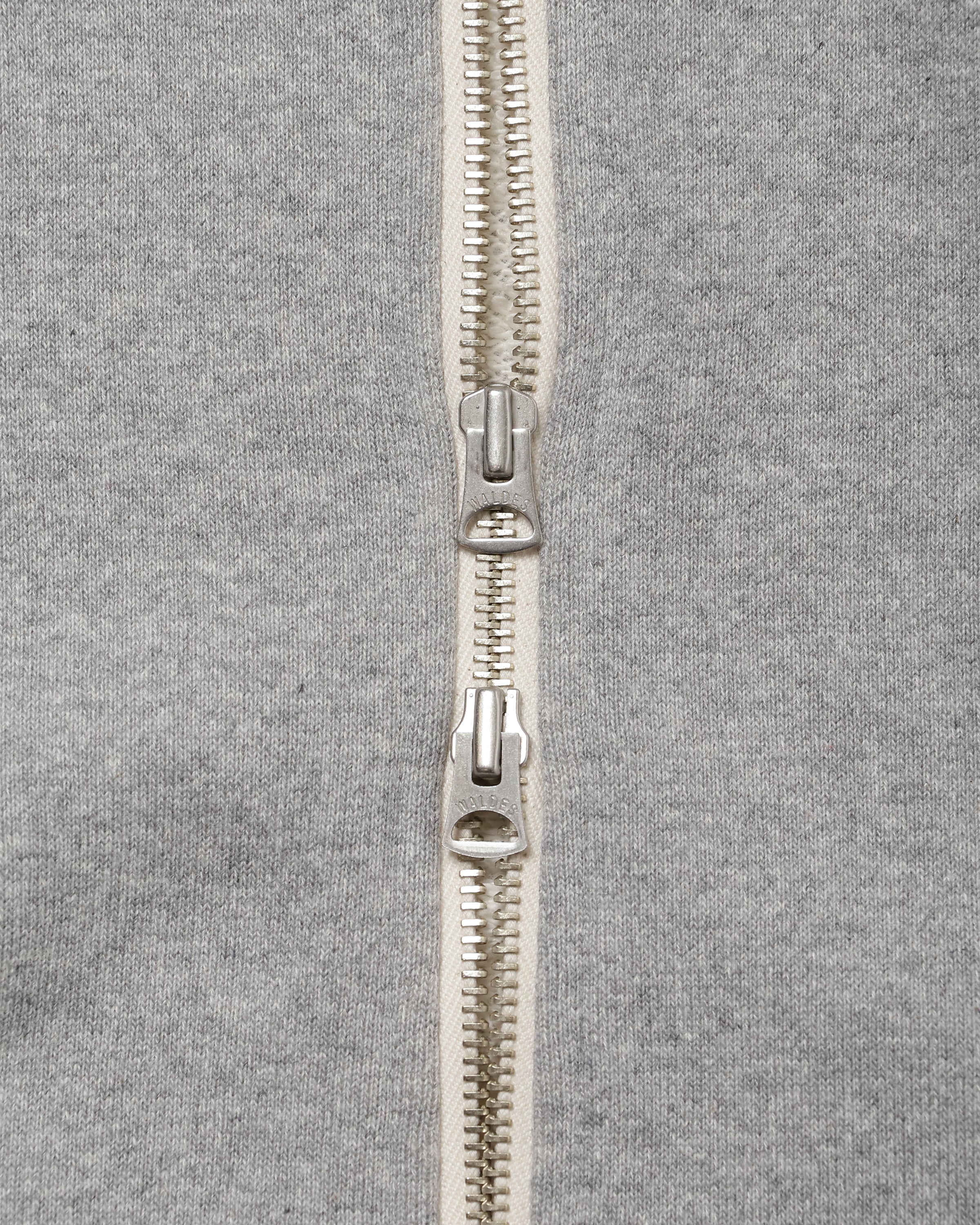 Zip Hoodie - Super Looper French Terry - Heather Grey by Wonder Looper