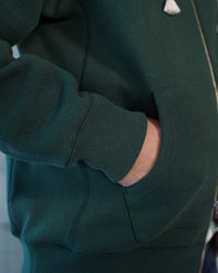 Zip Hoodie - 701gsm Double Heavyweight French Terry - Green