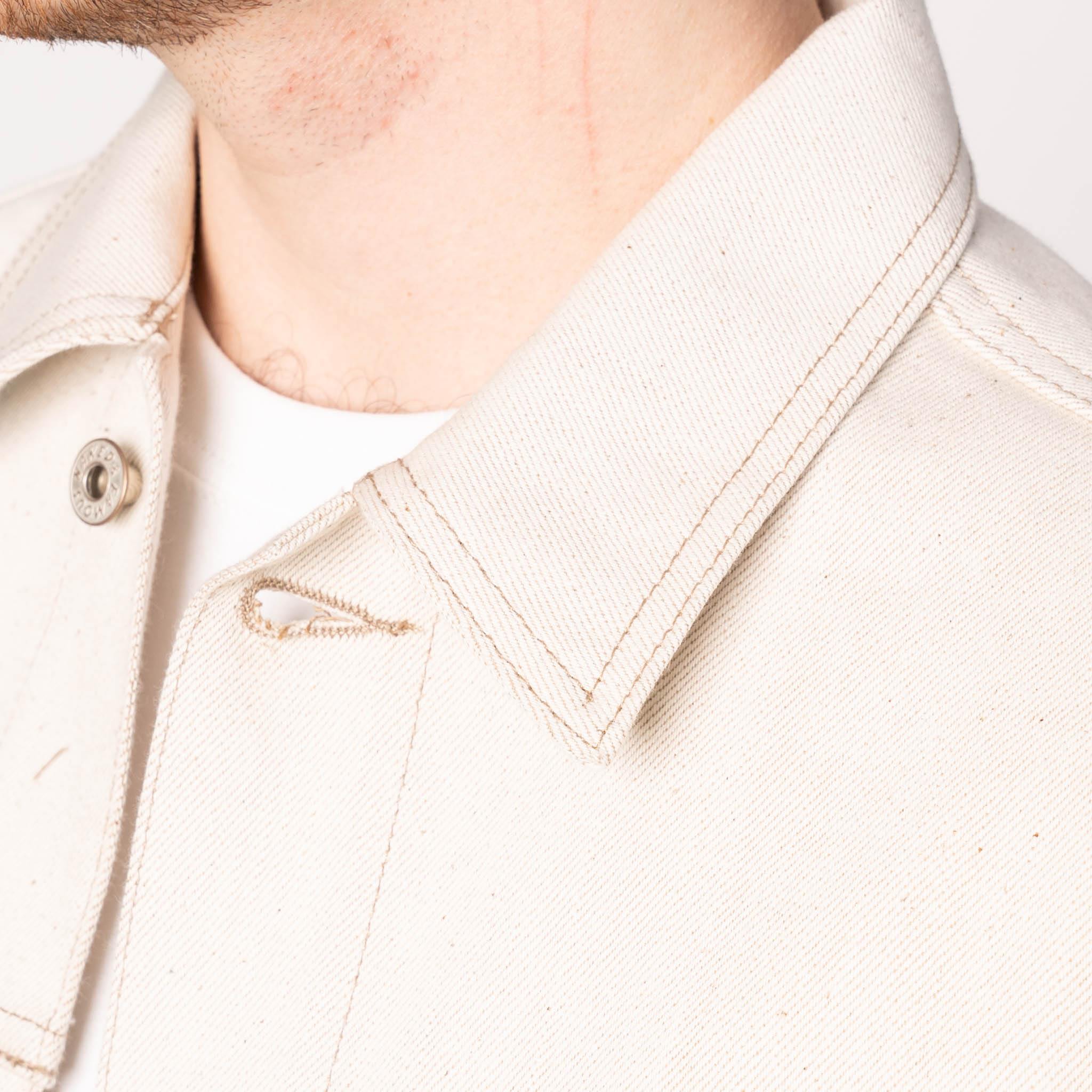 Denim Jacket - All Natural Ecru Foxfibre® Selvedge by Naked & Famous Denim