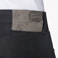 Easy Guy - Black x Grey Stretch Selvedge | Naked & Famous Denim