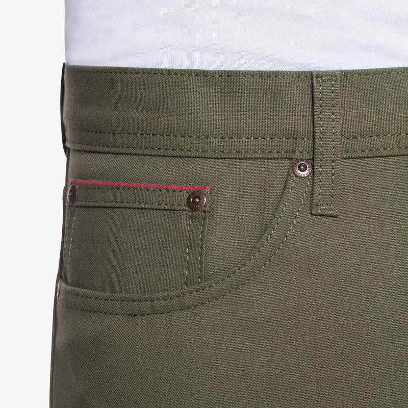 Weird Guy - Army Green Duck Selvedge | Naked & Famous Denim