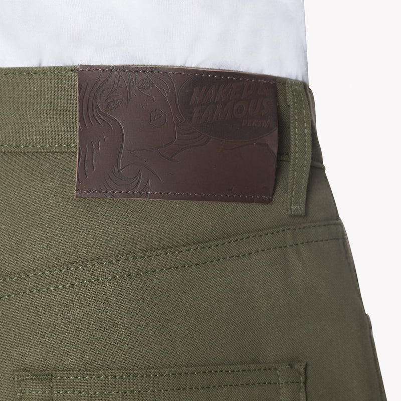 Easy Guy - Army Green Duck Selvedge | Naked & Famous Denim