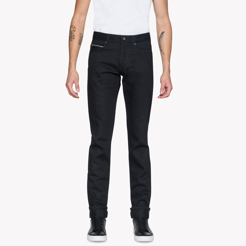 Super Guy - Solid Black Selvedge | Naked & Famous Denim