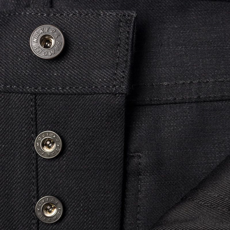 Super Guy - Solid Black Selvedge | Naked & Famous Denim