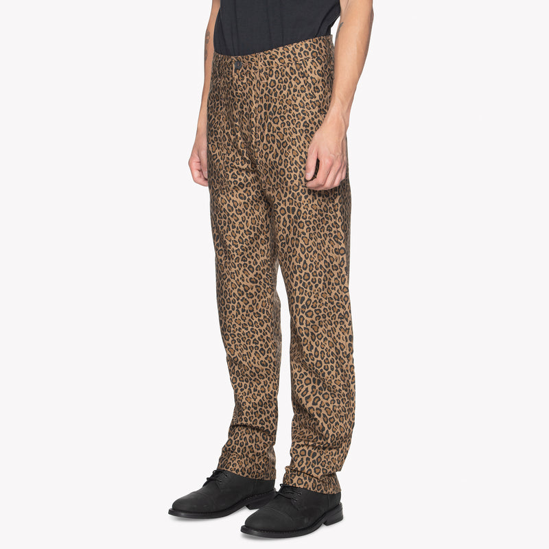 Work Pant - Leopard Print | Naked & Famous Denimm