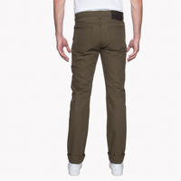 Weird Guy - Raw Cotton Canvas - Olive | Naked & Famous Denim