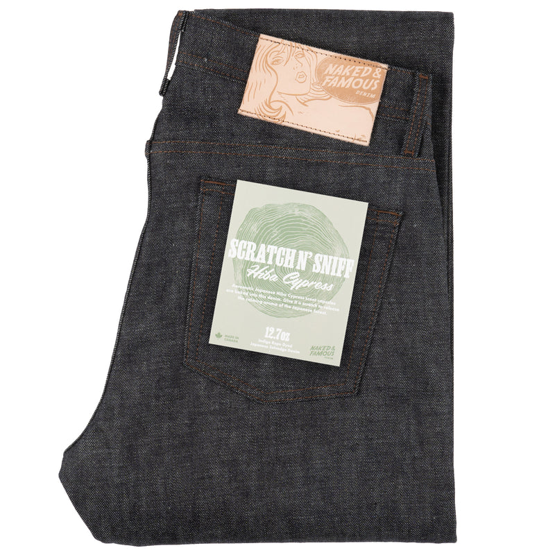 Weird Guy - Scratch-n-Sniff - Hiba Cypress | Naked & Famous Denim