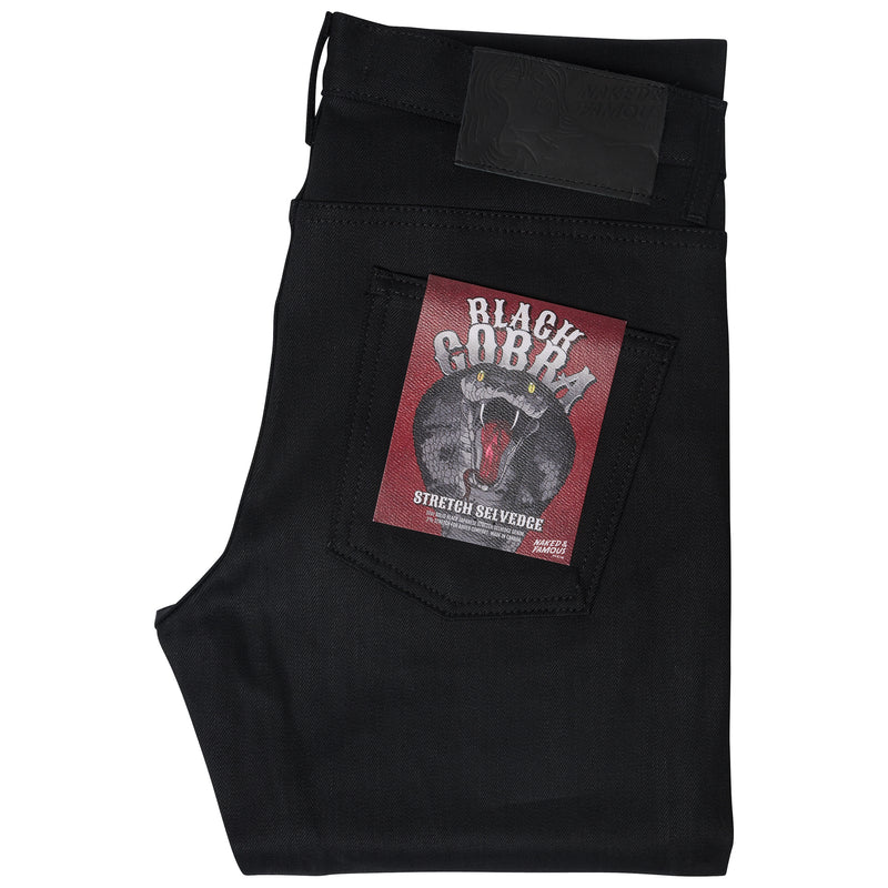 Super Guy - Black Cobra Stretch Selvedge | Naked & Famous Denim