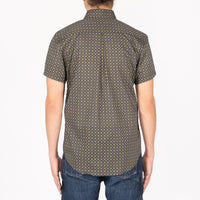 Short Sleeve Easy Shirt - Medallions Print - Navy | Naked & Famous Denim