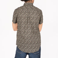 Short Sleeve Easy Shirt - Nuts & Berry -Black | Naked & Famous Denim