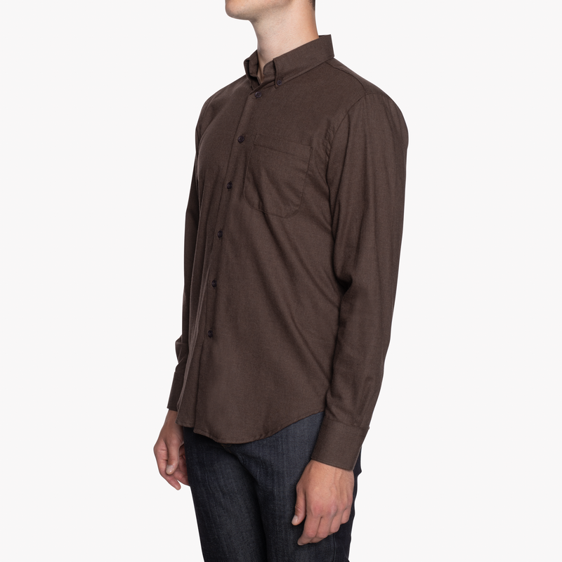 Easy Shirt - Soft Twill - Brown | Naked & Famous Denim