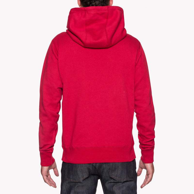 Pullover Hoodie - Heavyweight Terry - Red | Naked & Famous Denim