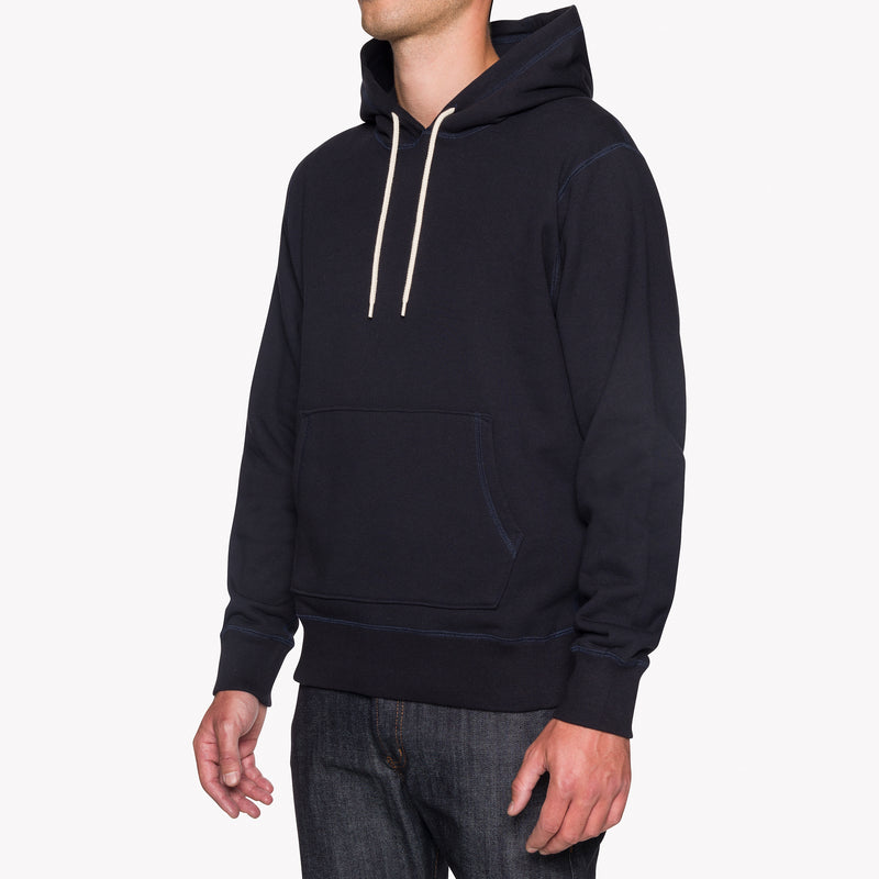 Pullover Hoodie - Heavyweight Terry - Navy | Naked & Famous Denim