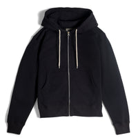 Zip Hoodie - Heavyweight Terry - Black | Naked & Famous Denim