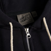 Zip Hoodie - Heavyweight Terry - Black | Naked & Famous Denim