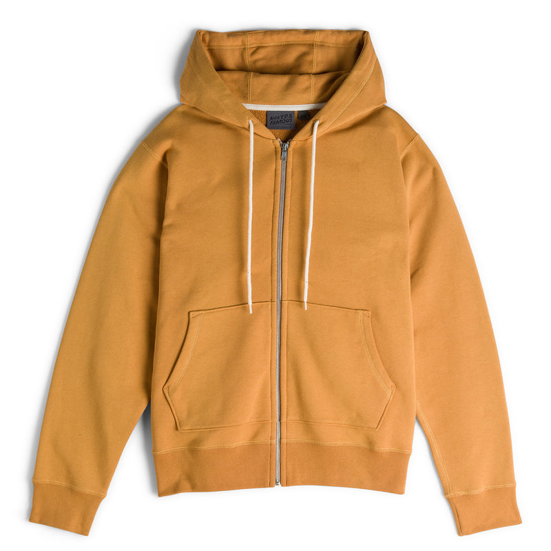 Zip Hoodie - Heavyweight Terry - Amber | Naked & Famous Denim