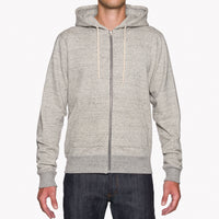 Zip Hoodie - Heavyweight Terry - Grey | Naked & Famous Denim