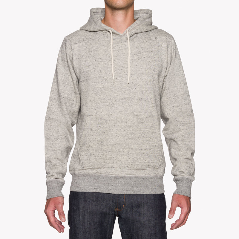 Pullover Hoodie - Heavyweight Terry - Grey | Naked & Famous Denim