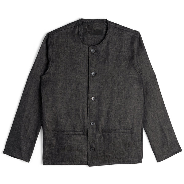 Smart Jacket - Raw Linen Denim - Black | Naked & Famous Denim