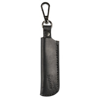Knife Sheath - Black Vegetable Tanned Leather